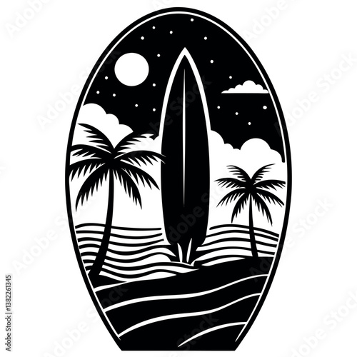 silhouette-surfing-board-on-the-beach-black-color-(1).eps