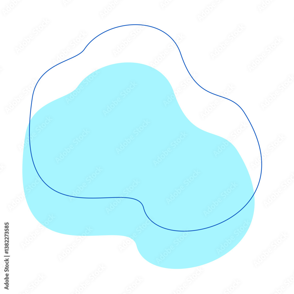abstrack blue shape with line abstrack blue shape with line