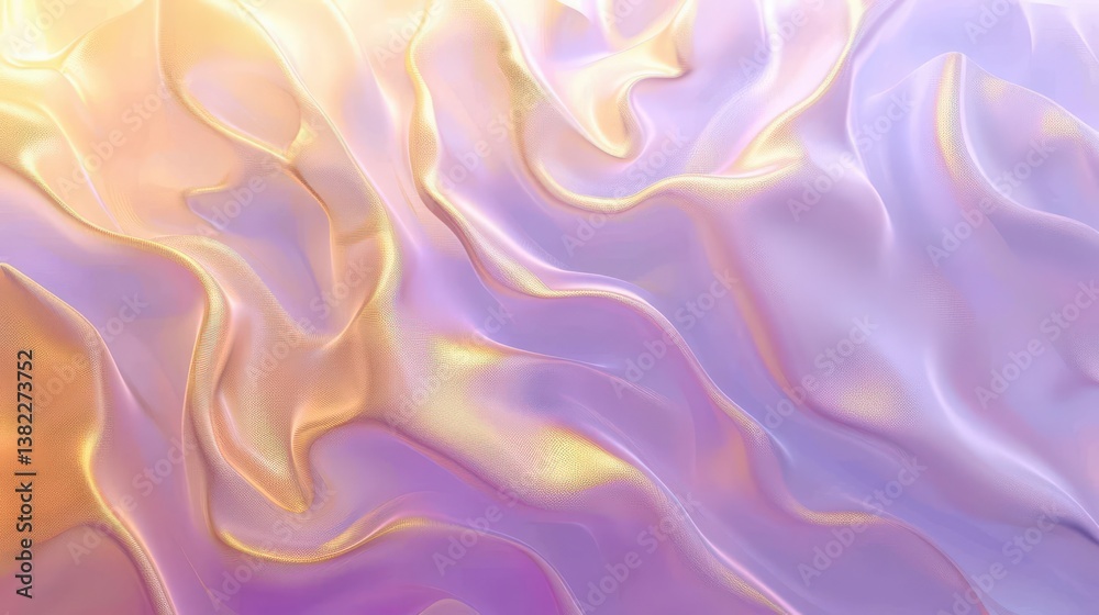 Obraz premium A soft, flowing abstract background with pastel colors creating a serene atmosphere.