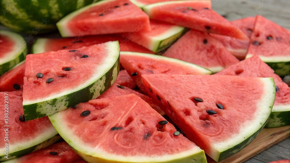slices of watermelon slices of watermelon