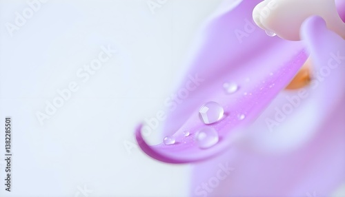 purple flower with water droplets on it