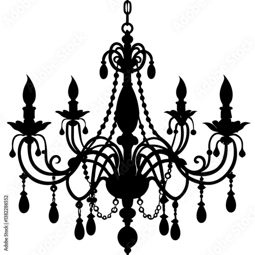 chandelier vector illustration