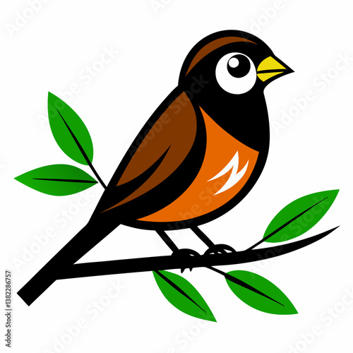 vector illustration of a bird
