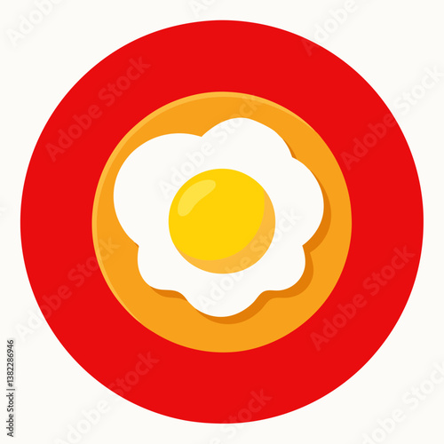 fried egg on a plate