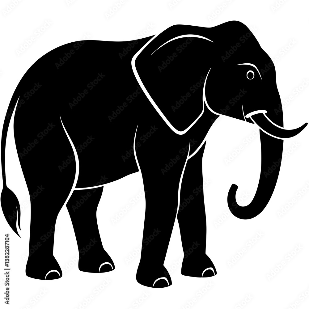 Obraz premium elephant vector illustration