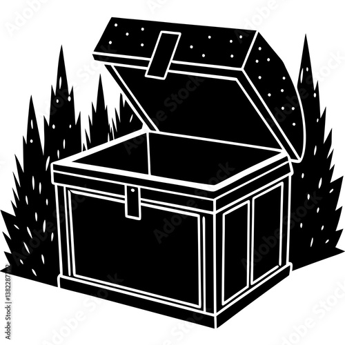 treasure chest vector