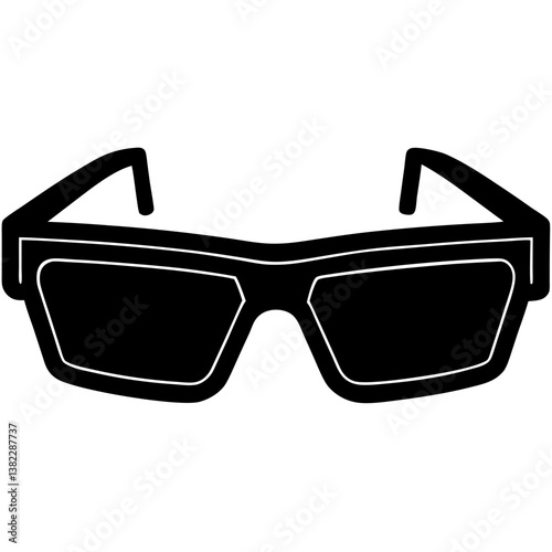 3d glasses isolated on white background
