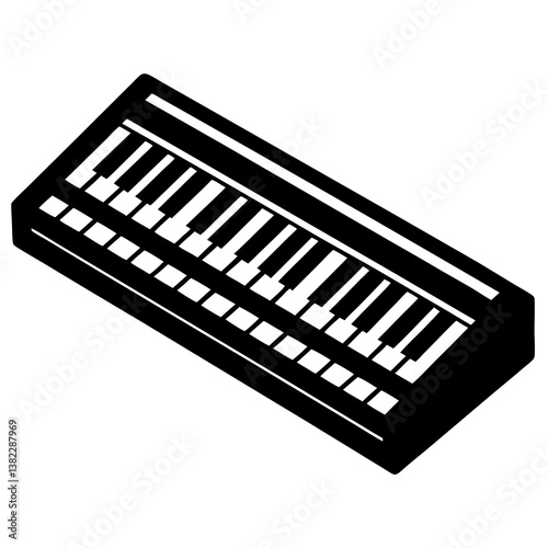 piano keys vector illustration