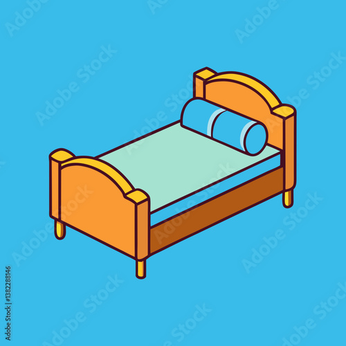 bed with pillows