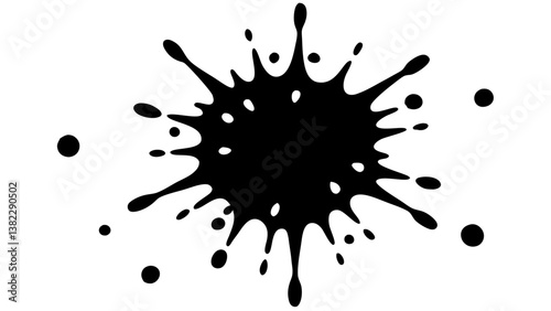 ink blot vector illustration