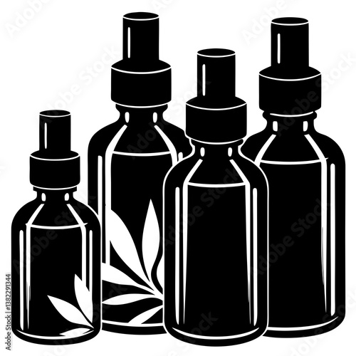 set of bottles