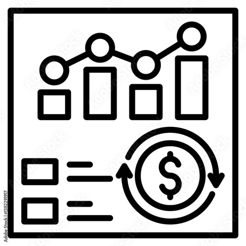 subscription metrics single icon