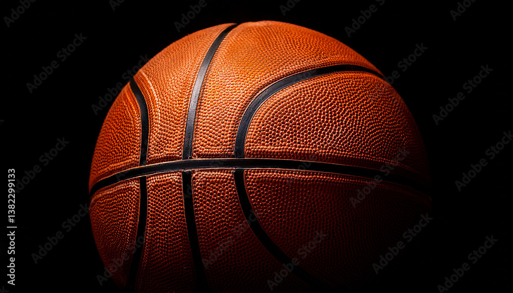 basketball on dark background basketball on dark background