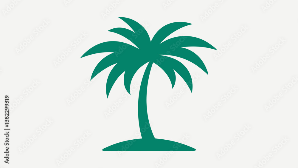Obraz premium palm tree vector illustration