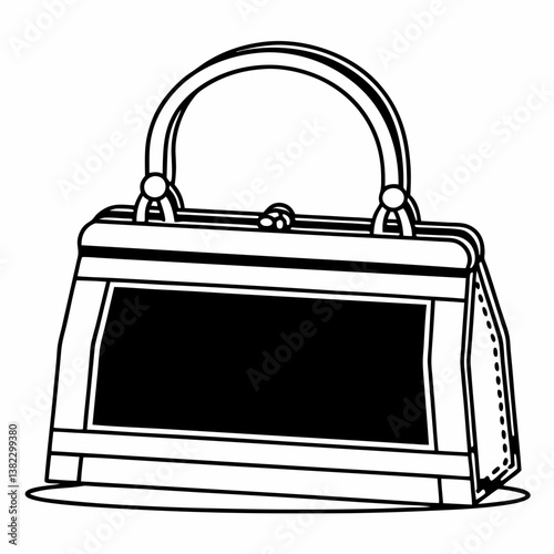 black bag isolated on white