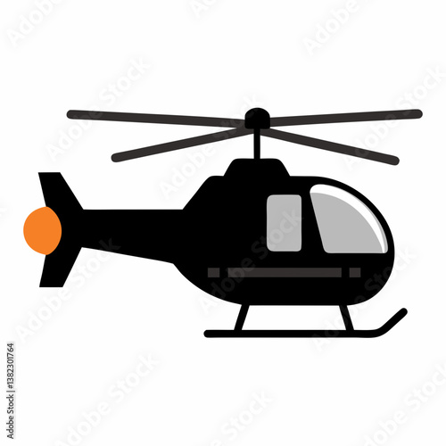 helicopter vector illustration