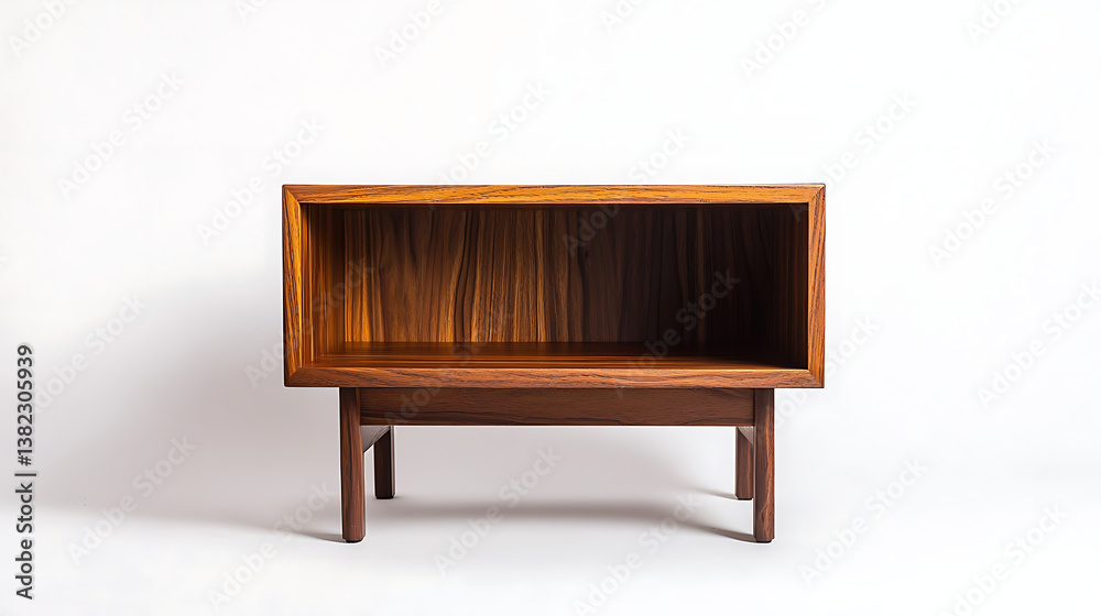 A wooden table with a shelf on top of it A wooden table with a shelf on top of it