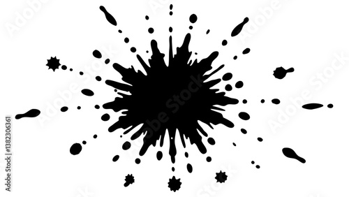 black ink blot