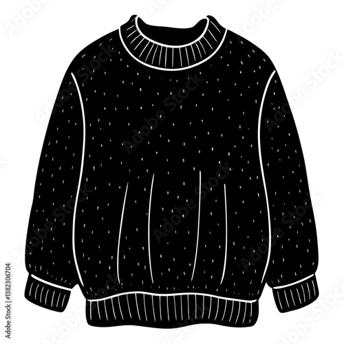 female sweater isolated on white