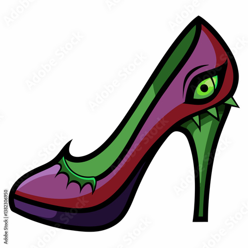 pair of women shoes