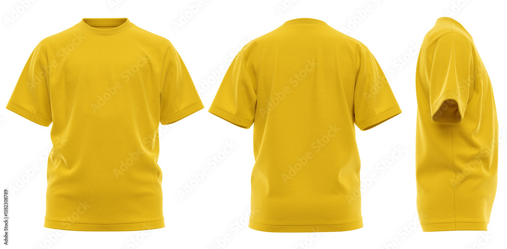 Obraz premium Kids Short Sleeve Round Neck T-Shirt - High Quality 3D Rendered Mockup