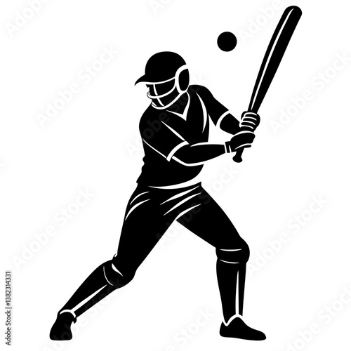 baseball player silhouette