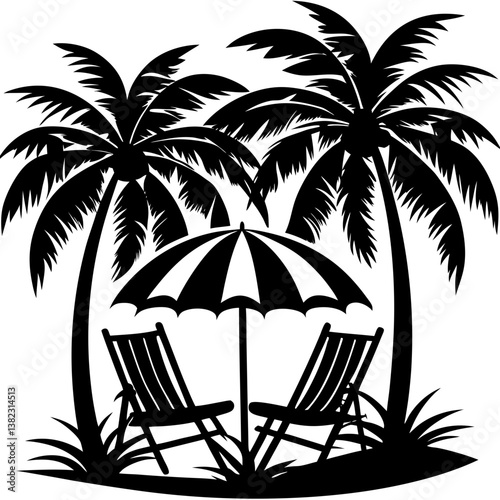 palm tree silhouette