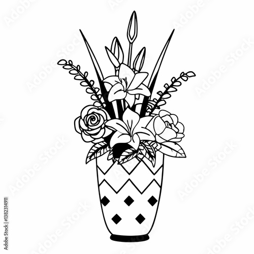 vase with flowers