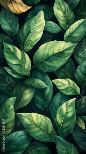 Stunning Green Leaves Wallpaper Mobile Wallpaper for Nature Lovers