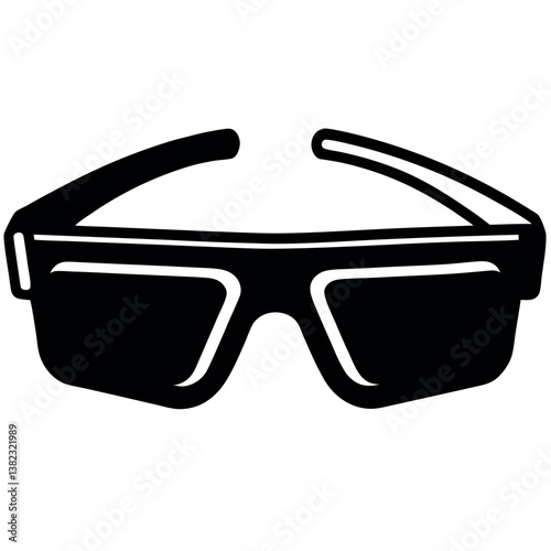 A smart-glasses-silhouette-illustration 
