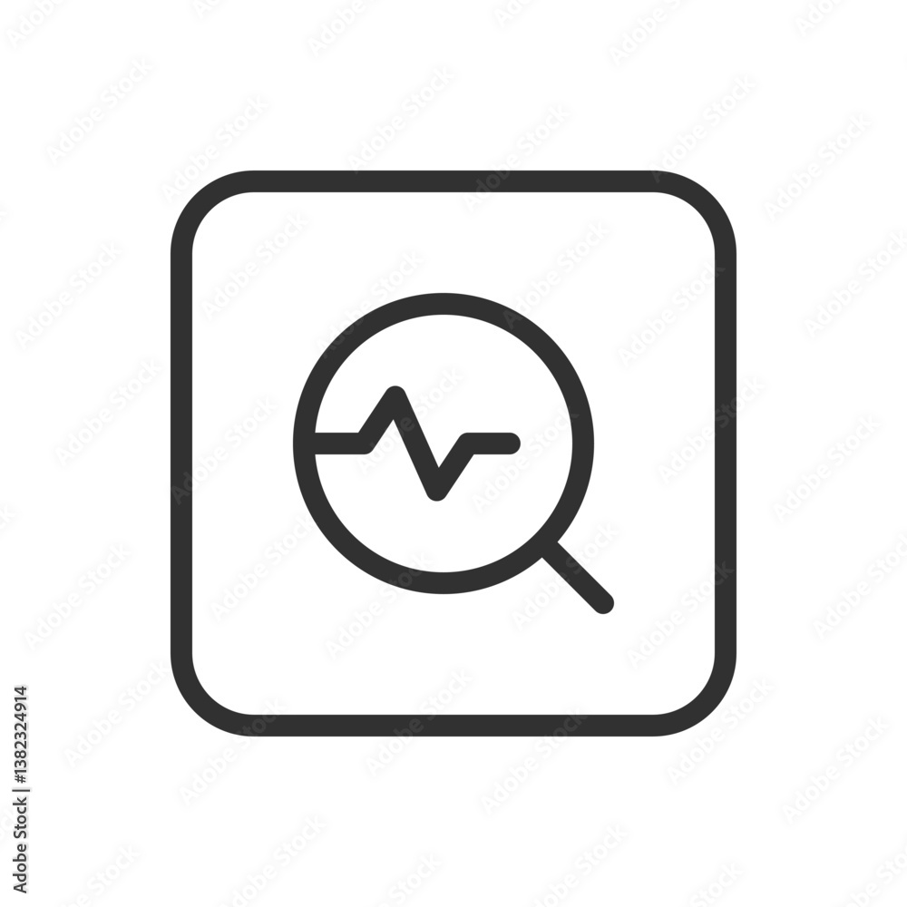 Search, Loupe, Heartbeat Icon - Modern Simple Flat Vector for Web and Mobile Search, Loupe, Heartbeat Icon - Modern Simple Flat Vector for Web and Mobile