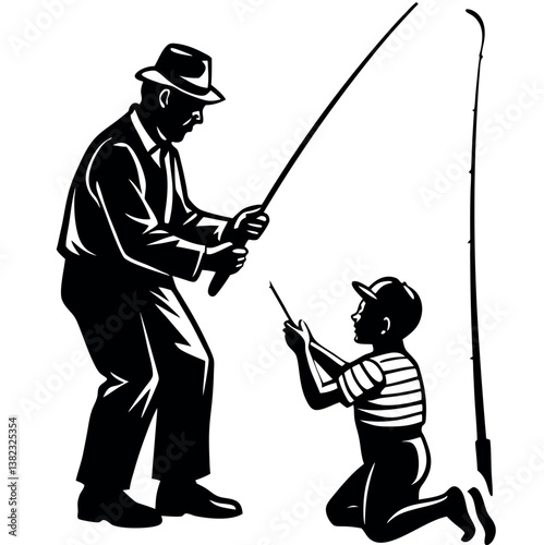 father-teaching-child-how-to-fish. 