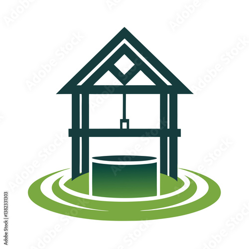 well logo vector illustration design