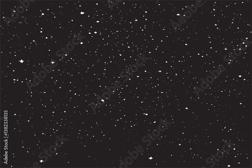 background. Starry night sky. Stars, sky, night. Shine stars with glitters and sparkles. Effect twinkle, design glare, scintillation element sign, graphic light,
