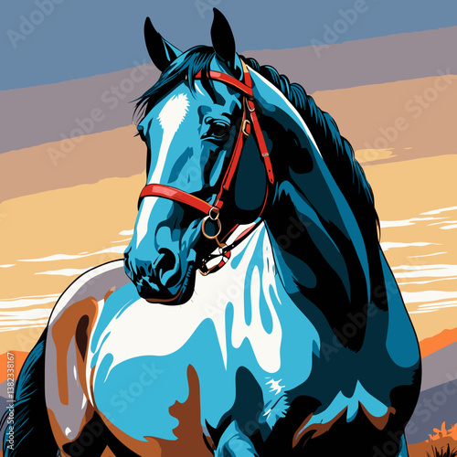 vector art horse for design needs