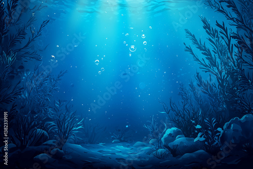 Under water view of the sea 