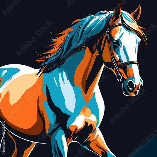 vector art horse for design needs