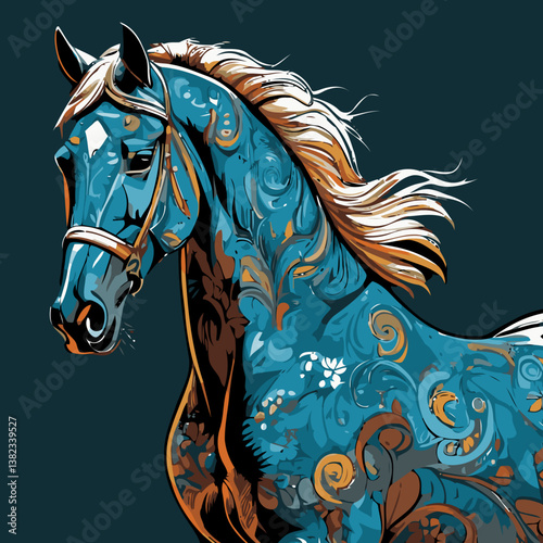vector art horse for design needs
