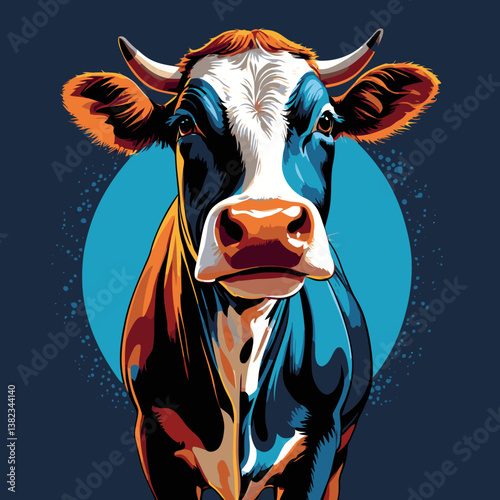 Vector art cow for design needs