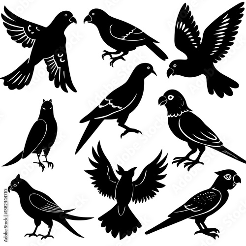 Animals logos collection. Animal logo set. Isolated on White background