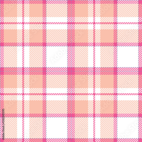 Elegant Fire medium pink & Traditional heather Seamless Tartan Fabric Design