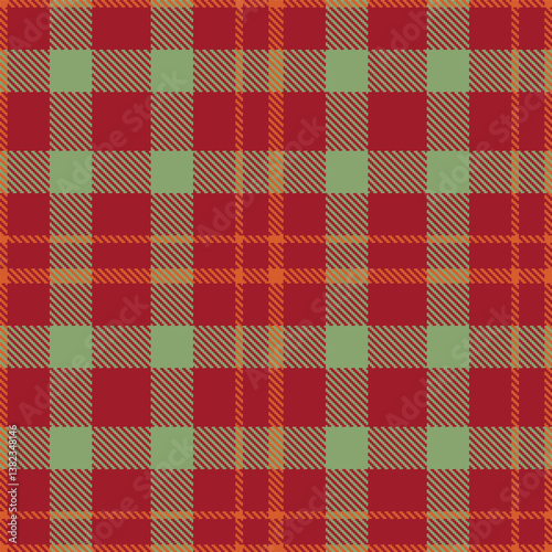 Pastel rouge Tartan patterns fabric texture. Elegant Rustic brick orange Seamless Tartan