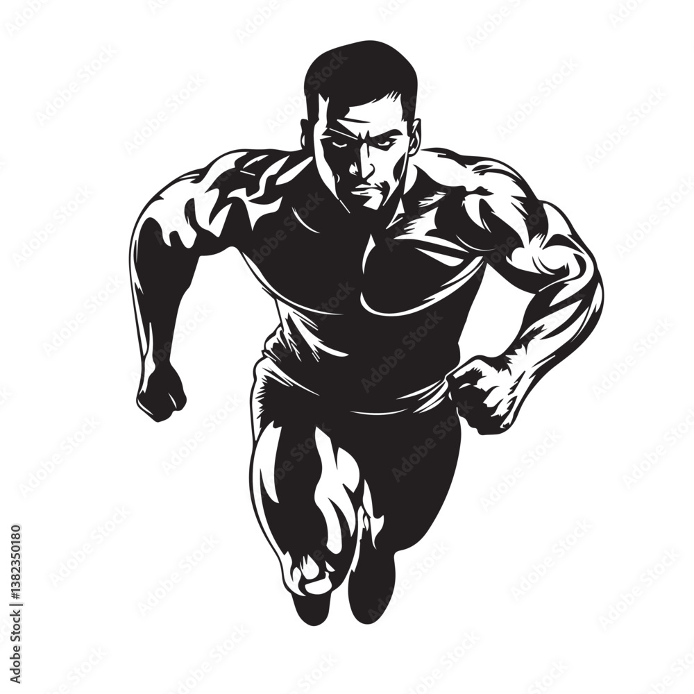 Fototapeta premium football player silhouette