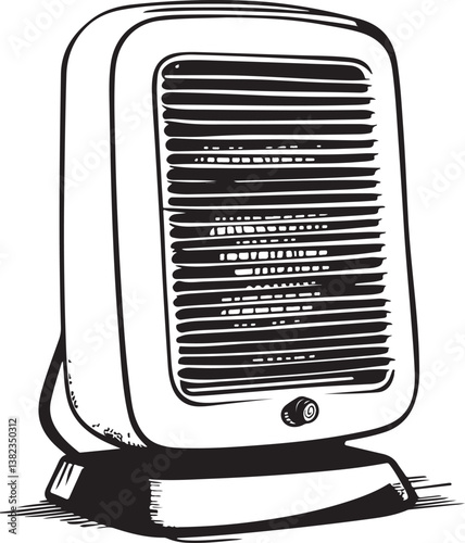 illustration of a electric heater