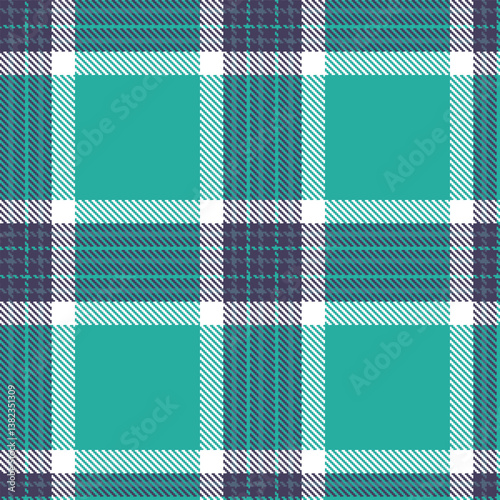Neon dusk Seamless Tartan with Light slate accents Fabric Design