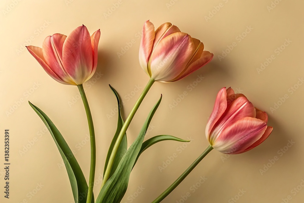 Fototapeta premium bouquet of red tulips