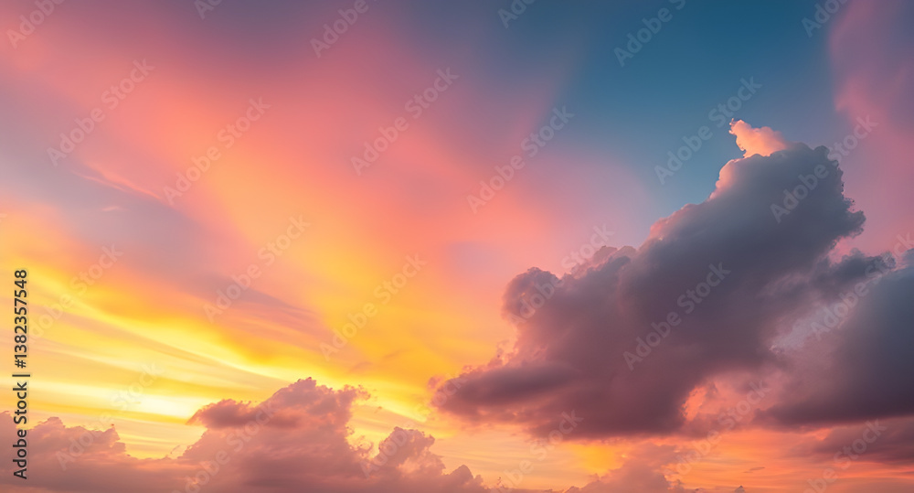 Fototapeta premium Multi color bright sky background
