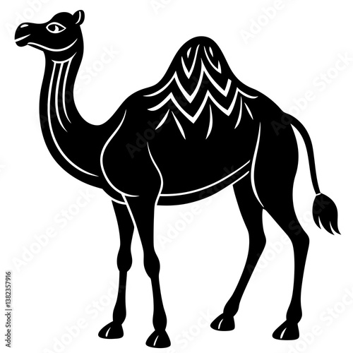 camel on a white background