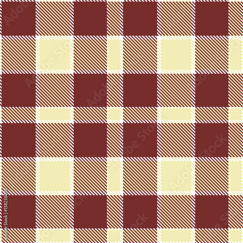 Elegant Seamless Tartan featuring Cool white and Soft claret Fabric Design