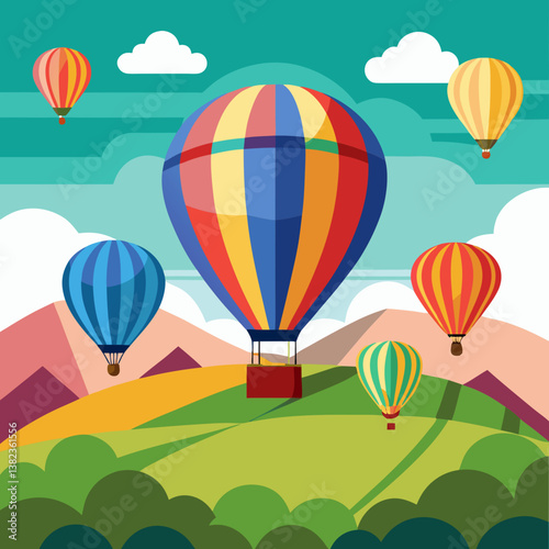 hot air balloon in sky